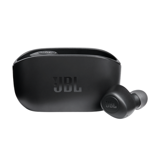 JBL Wave 100TWS - Black - True Wireless In-Ear Headphones - Hero